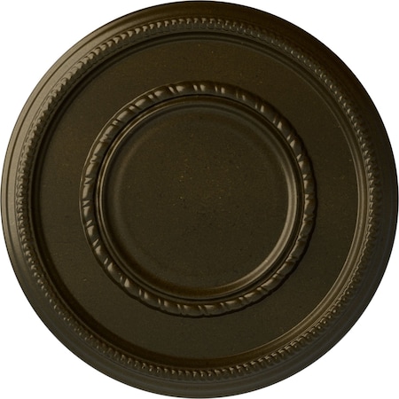 Ekena Millwork Federal Roped Large Ceiling Medallion (Fits Canopies up to 7 3/4"), 17 3/8"OD x 1 1/8"P, Green Gold CM17FEGGS